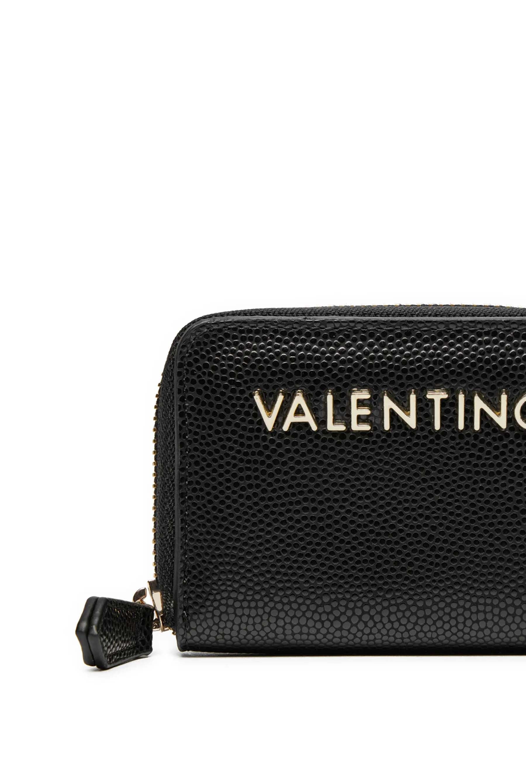 Portafogli Nero Oro Valentino