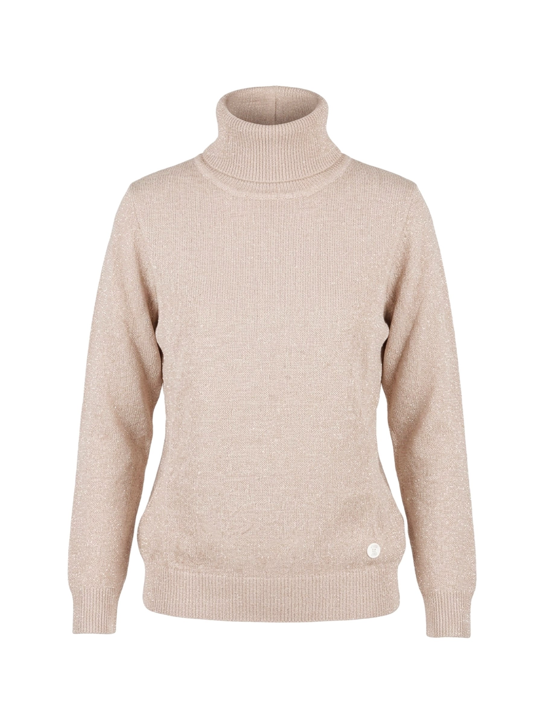 Maglia a collo alto Beige Yes-zee