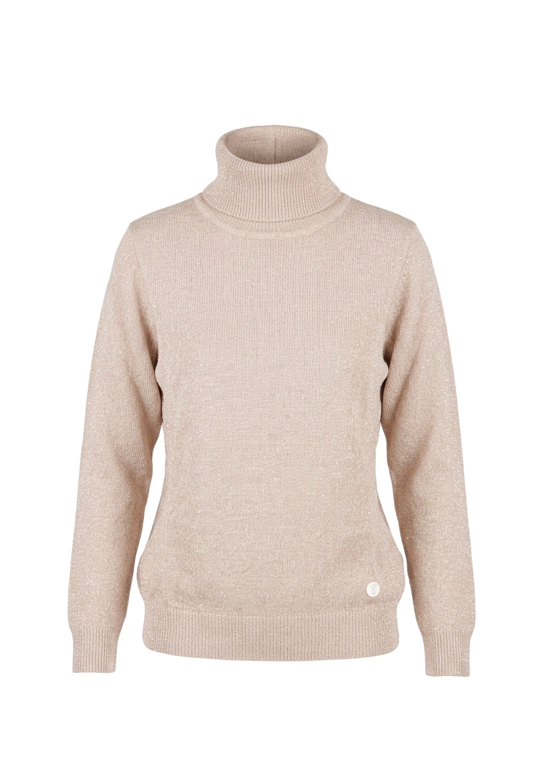 Maglia a collo alto Beige Yes-zee