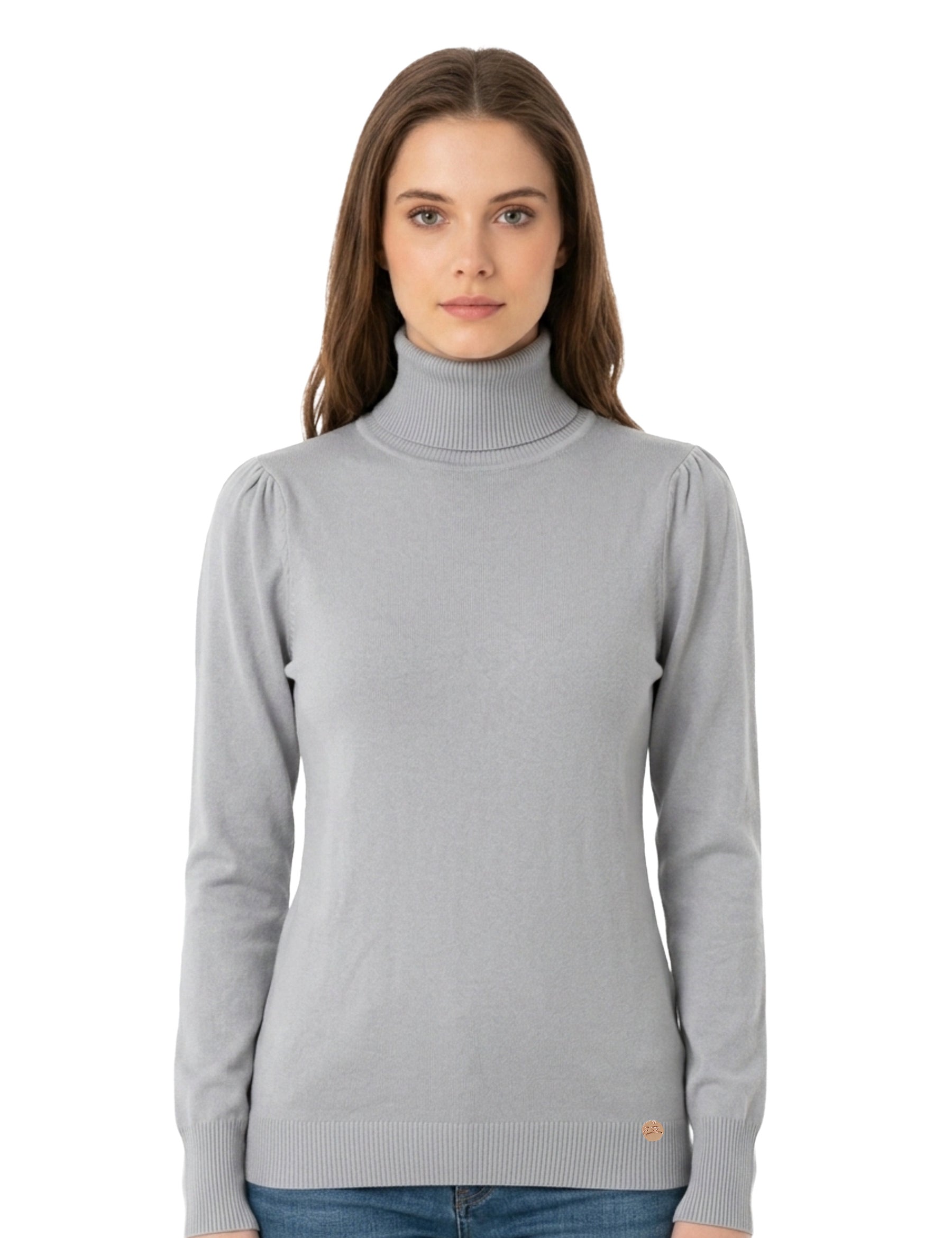 Maglia a collo alto Grigio Yes-zee