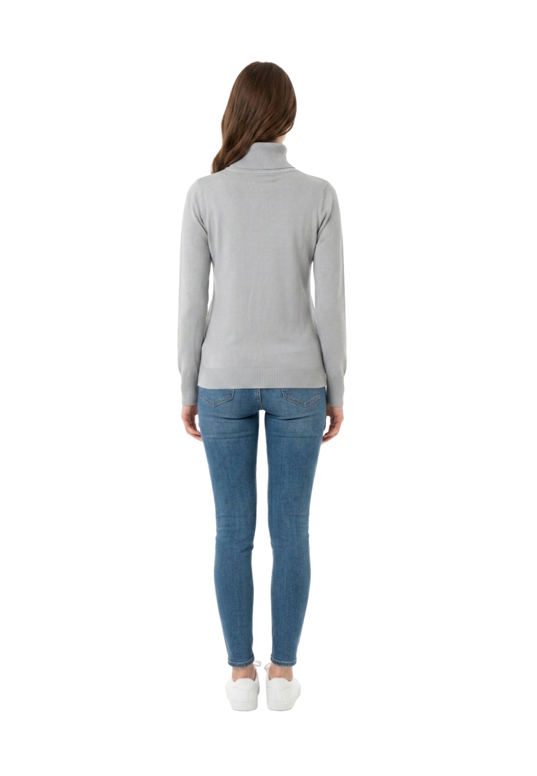 Maglia a collo alto Grigio Yes-zee