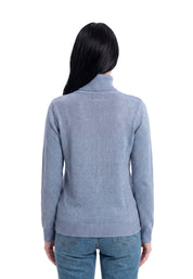 Maglia a collo alto Blu Yes-zee