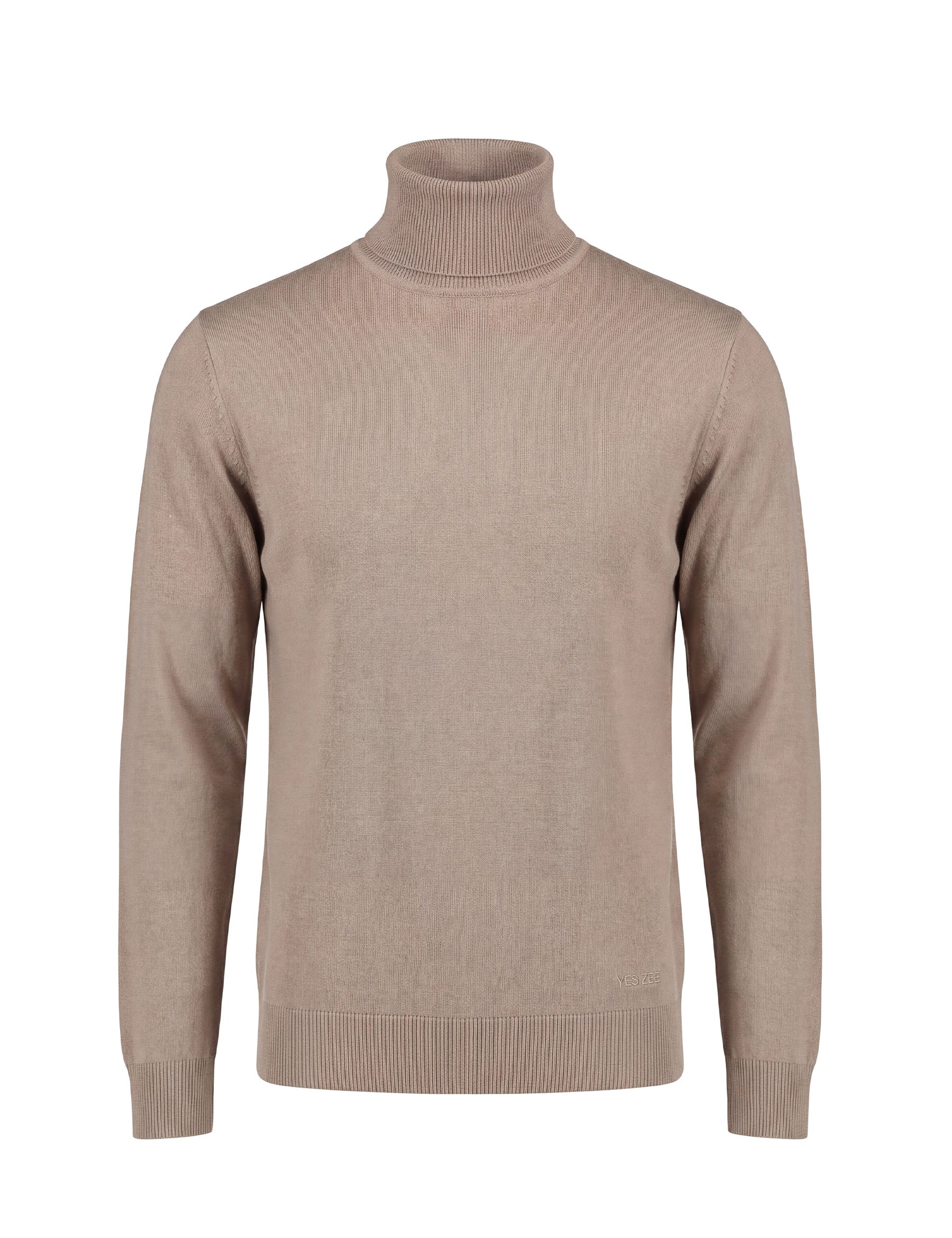 Maglia a collo alto Beige Yes-zee