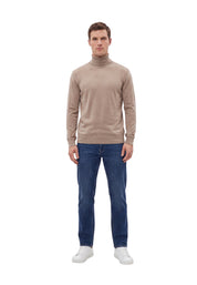 Maglia a collo alto Beige Yes-zee