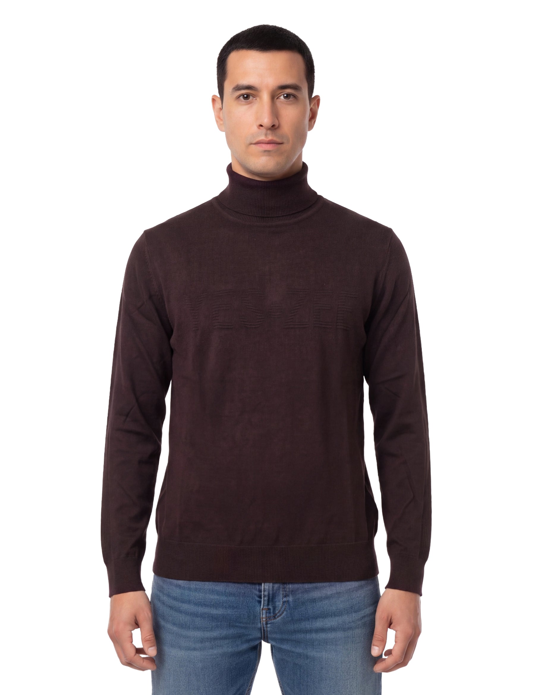 Maglia a collo alto Marrone Yes-zee