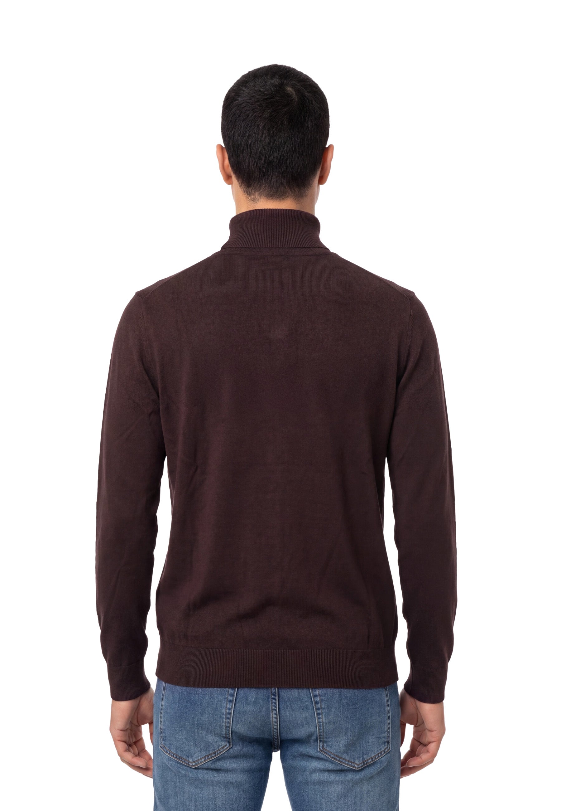 Maglia a collo alto Marrone Yes-zee