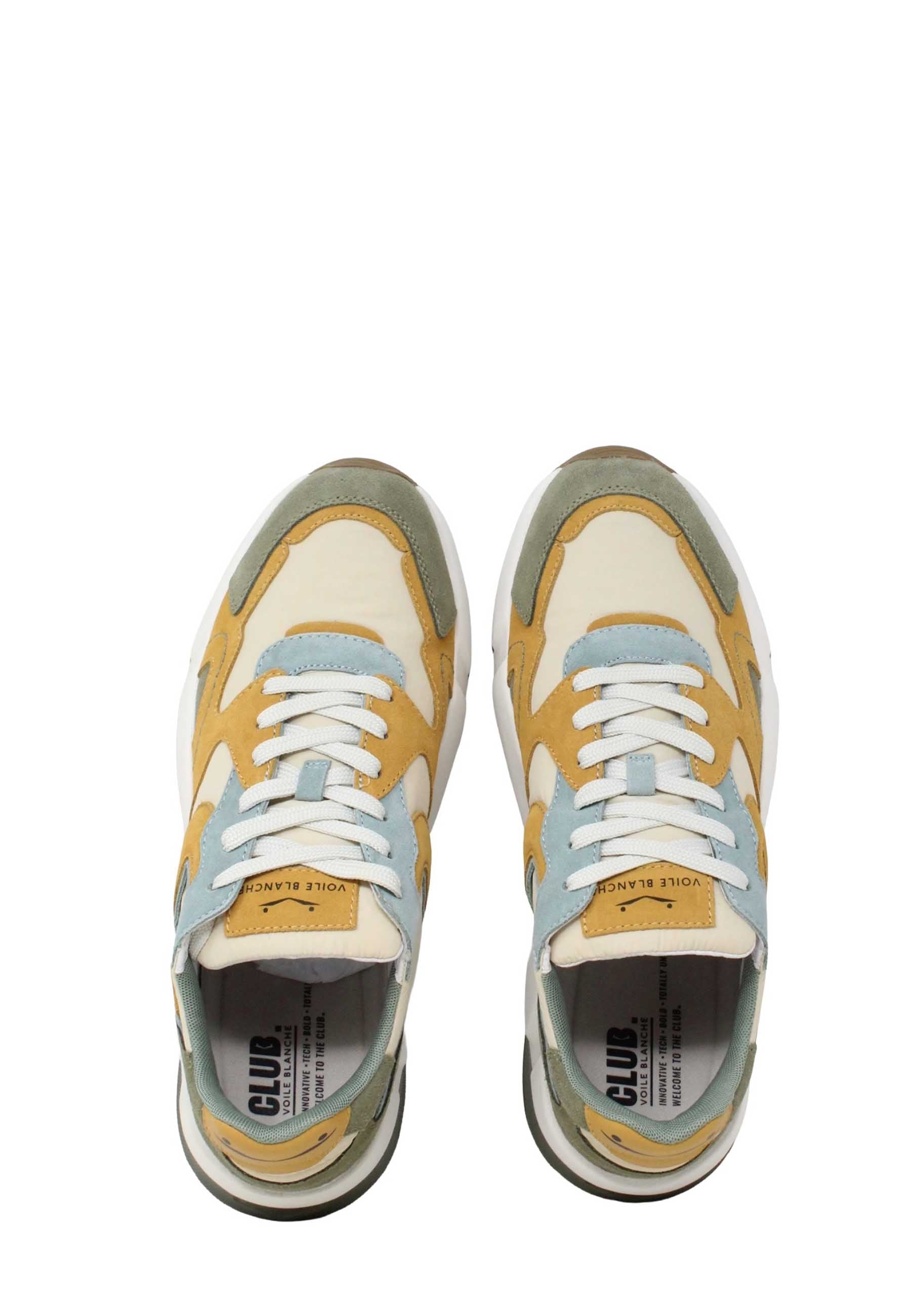 Sneakers Verde Voile Blanche