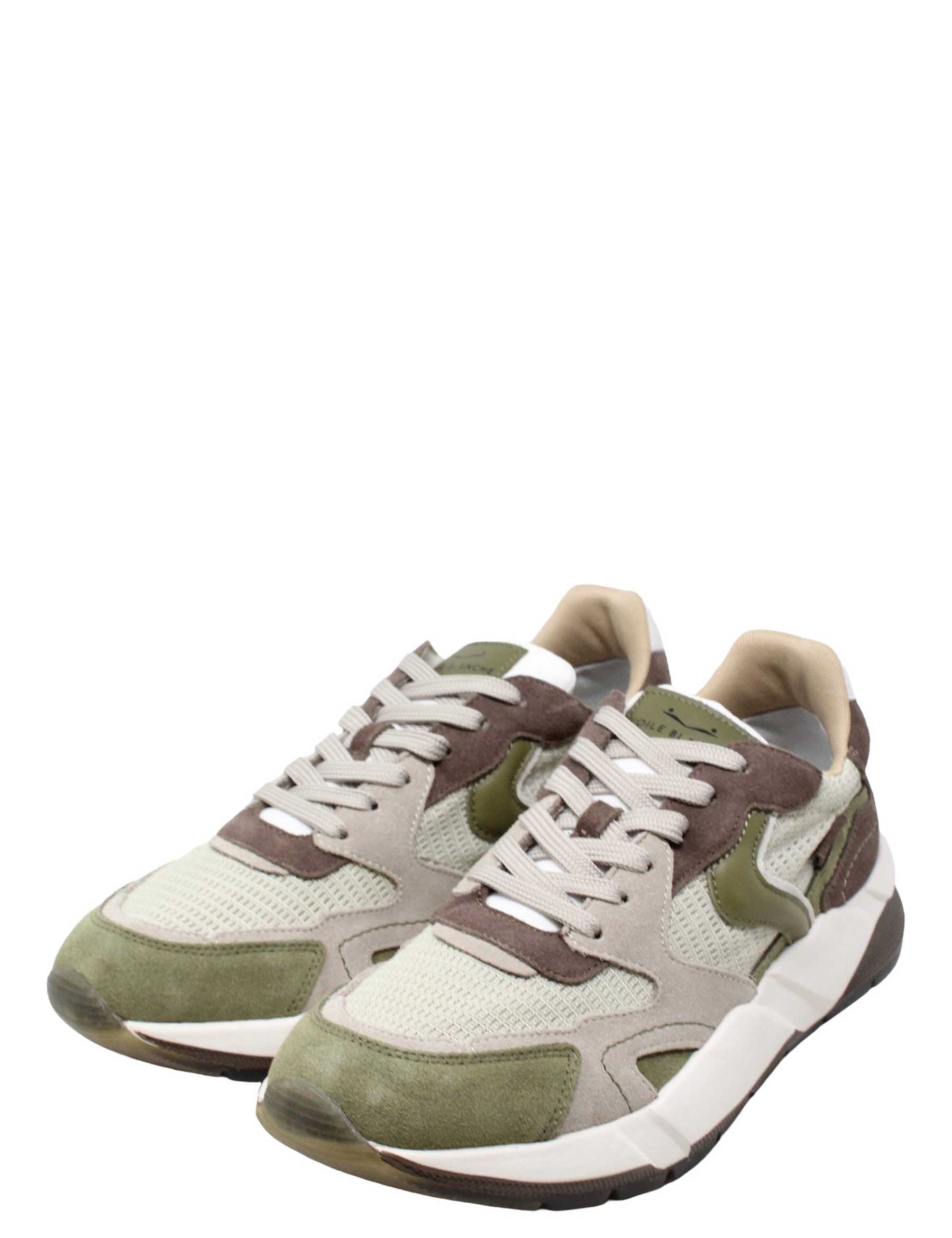 Sneakers Verde Voile Blanche