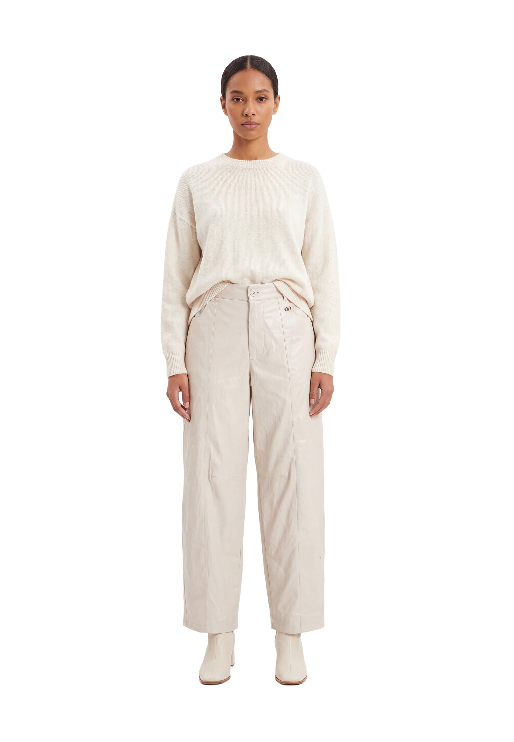 Pantaloni Beige Yes-zee