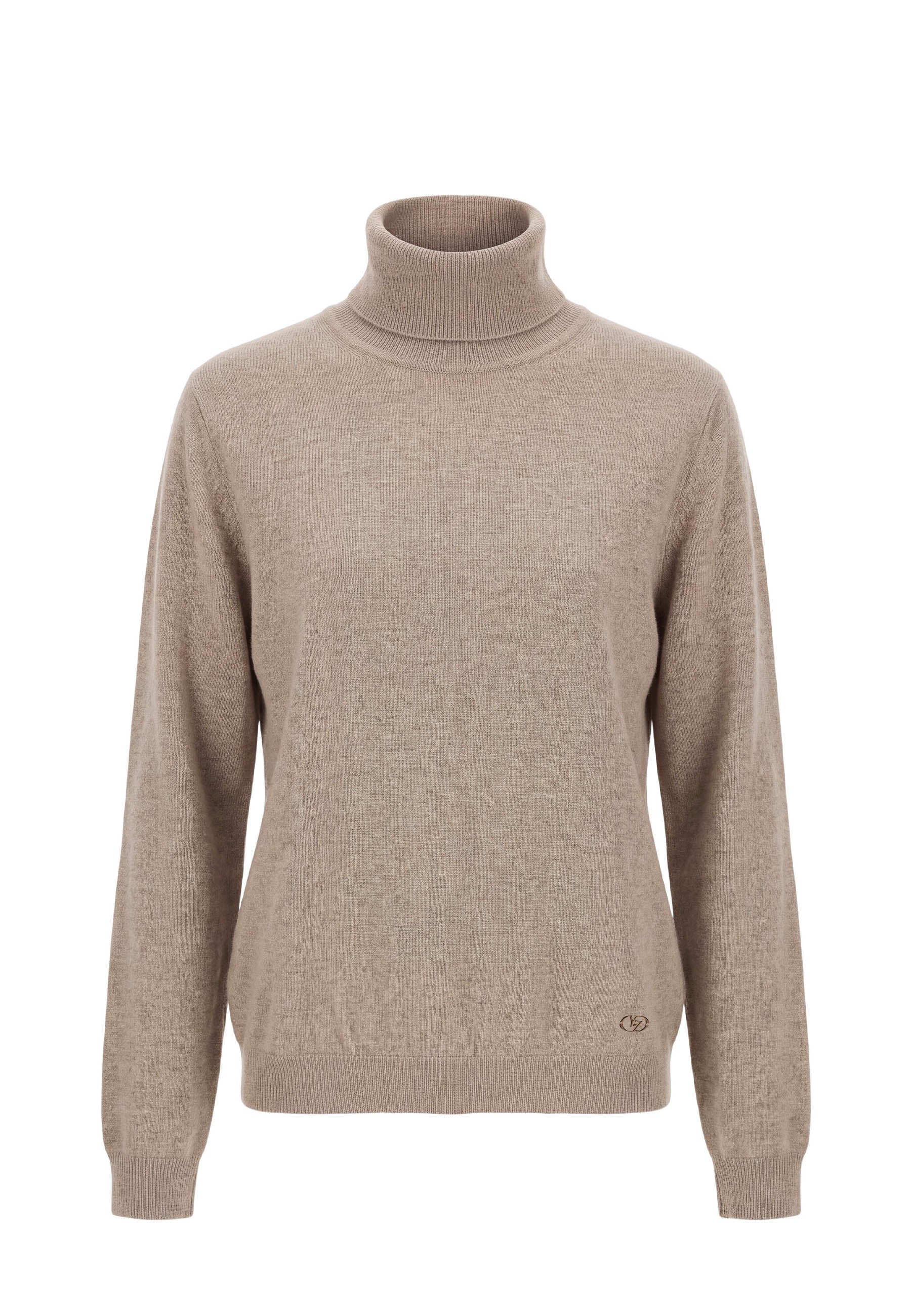 Maglia a collo alto Beige Yes-zee