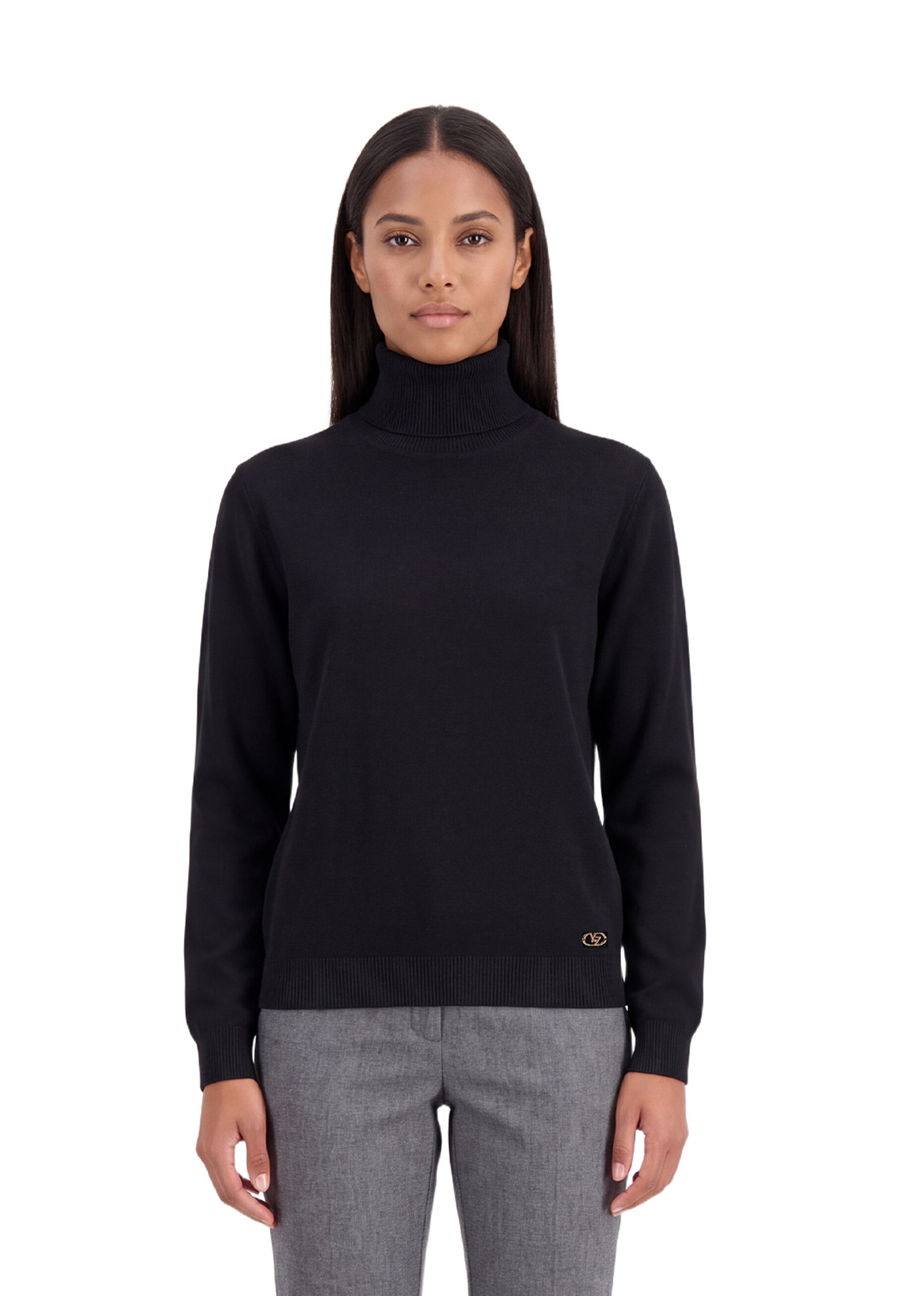 Maglia a collo alto Nero Yes-zee