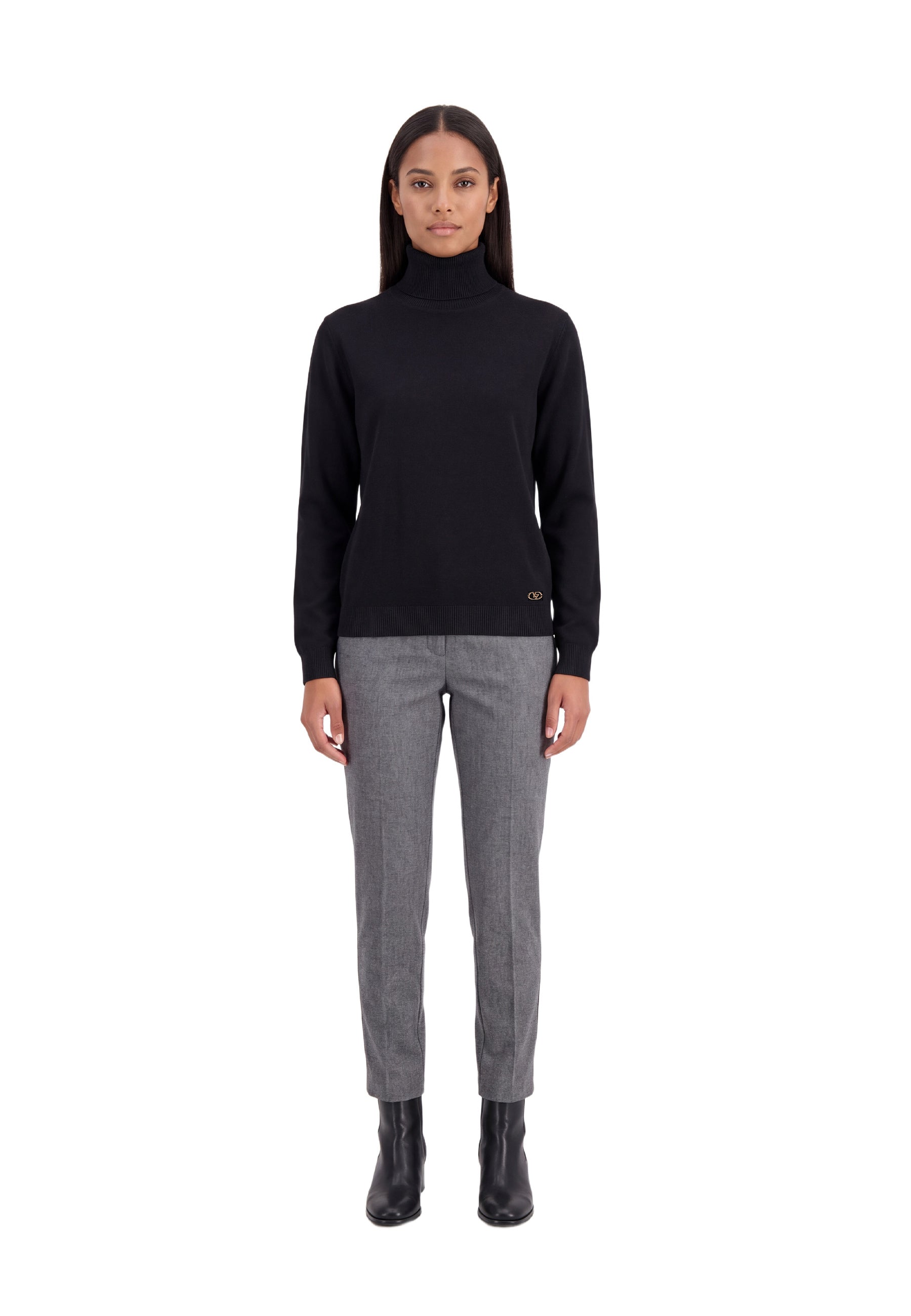 Maglia a collo alto Nero Yes-zee