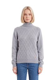 Maglia a collo alto Grigio Yes-zee