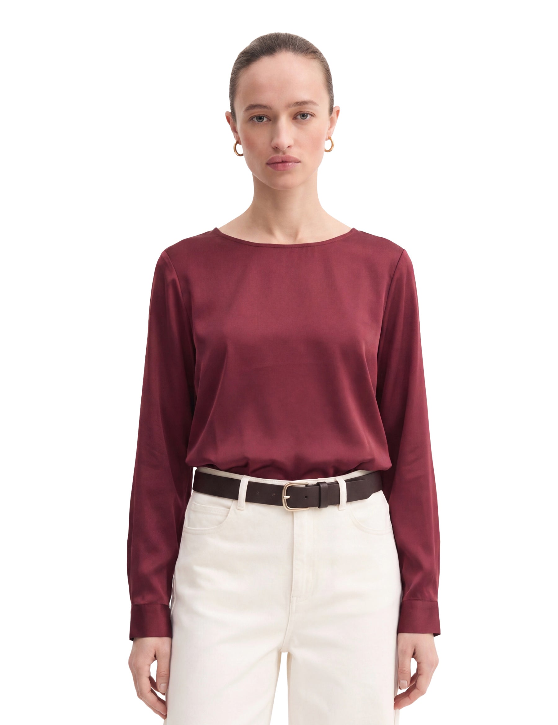 Bluse Bordeaux Emme