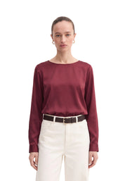 Bluse Bordeaux Emme