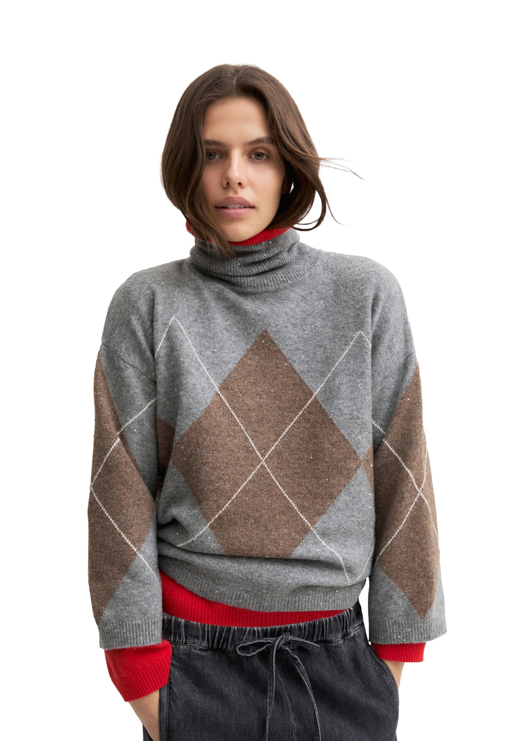 Maglia a collo alto Grigio Emme