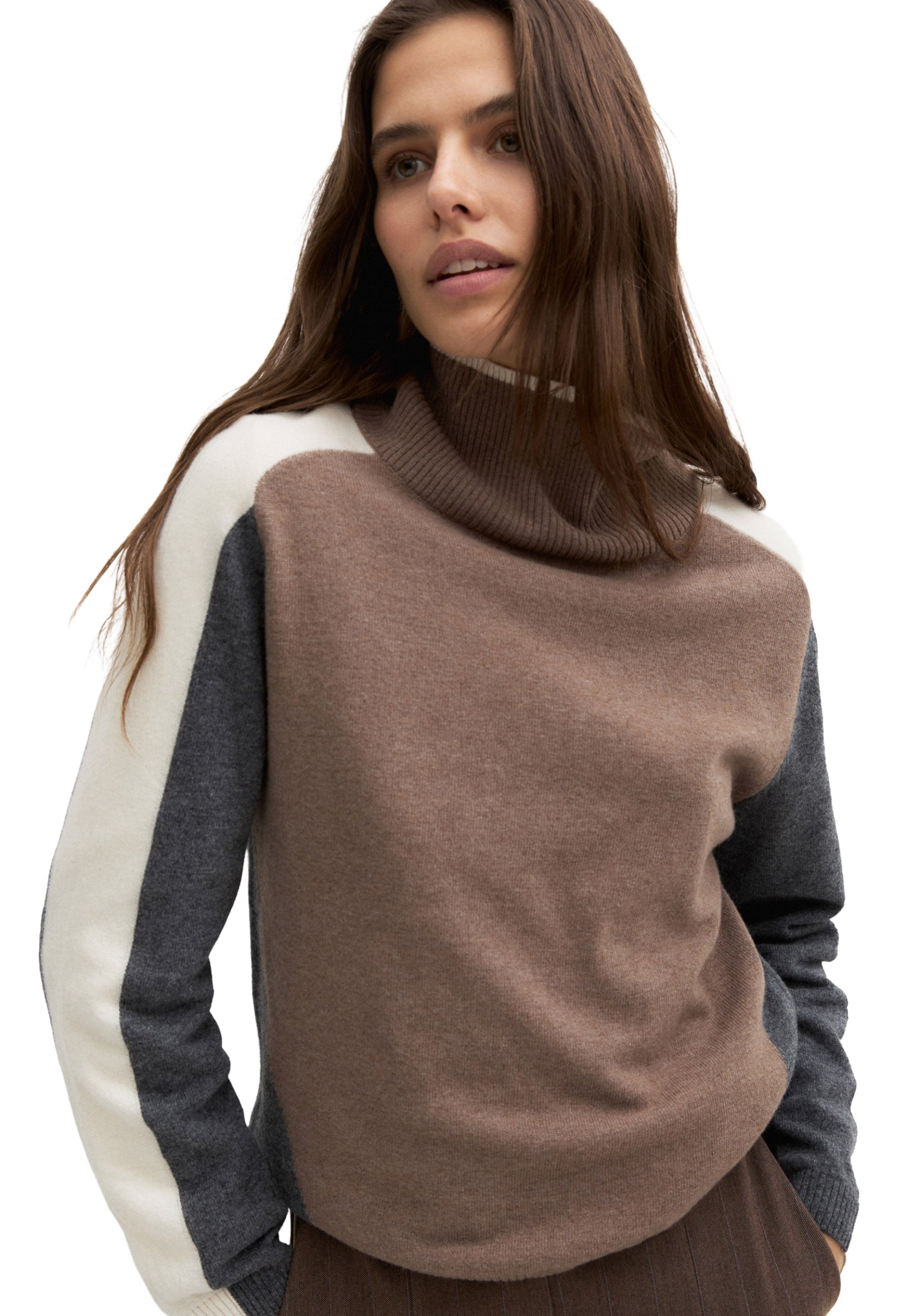 Maglia a collo alto Marrone Emme