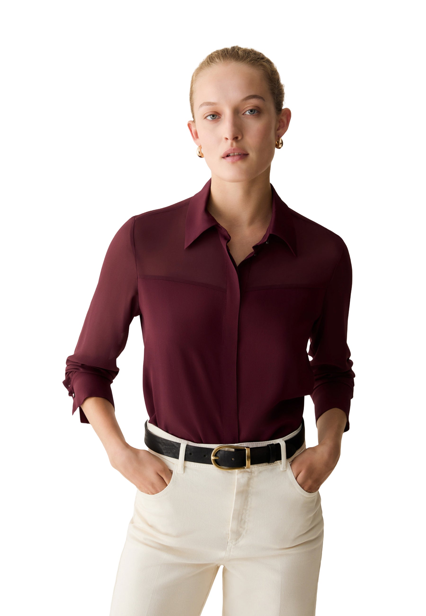 Camicie Bordeaux Pennyblack