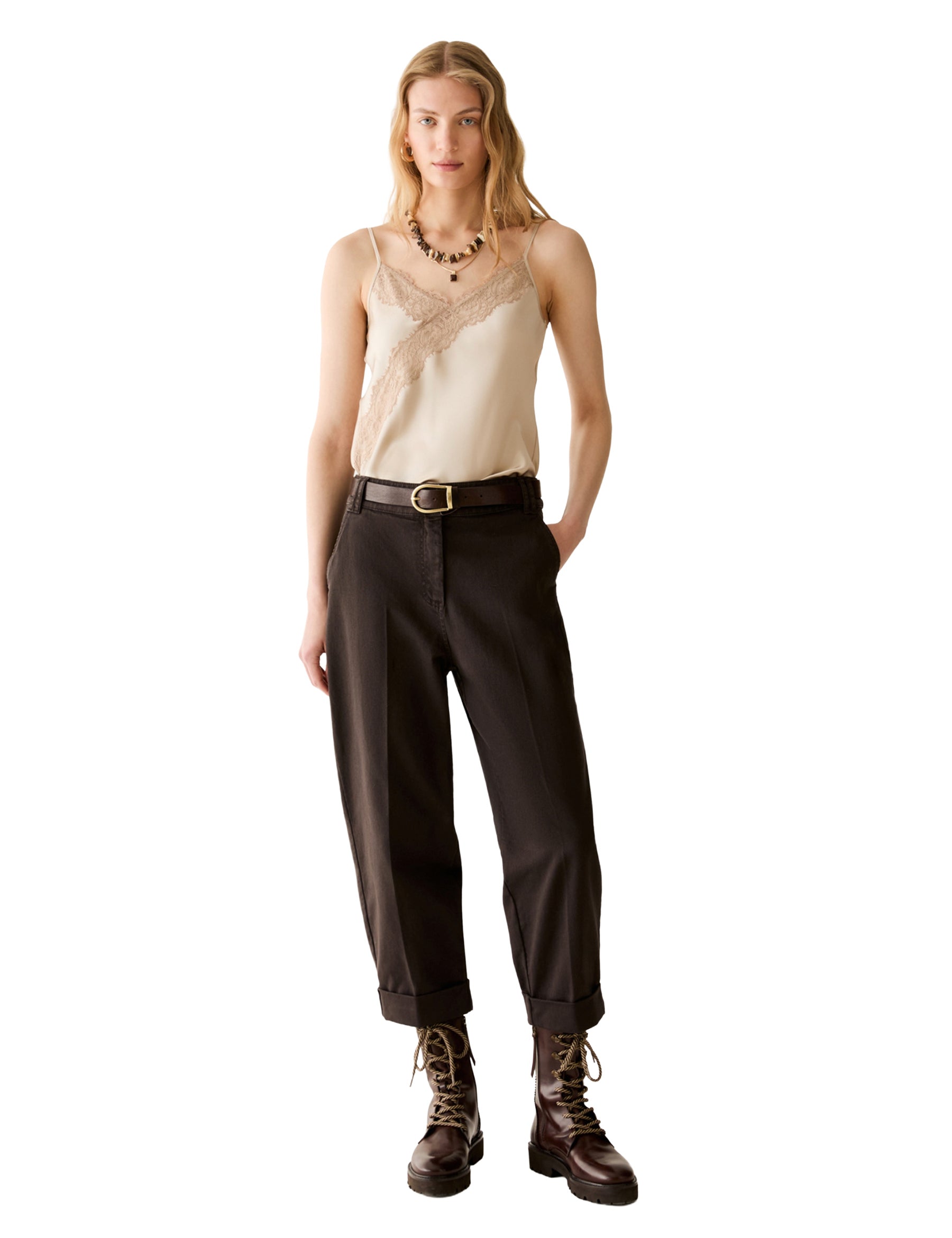 Pantaloni Marrone Pennyblack