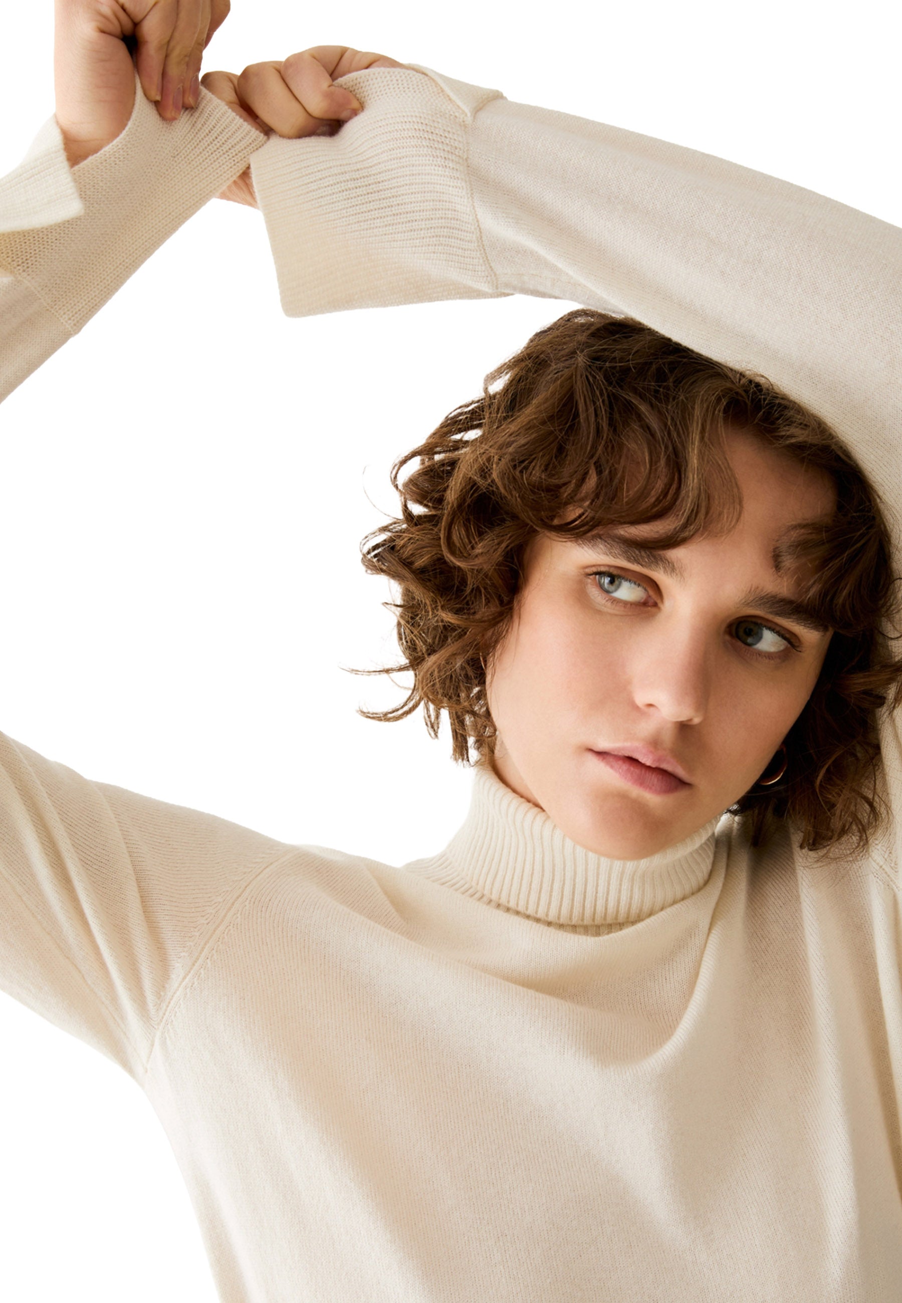 Maglia a collo alto Bianco Pennyblack