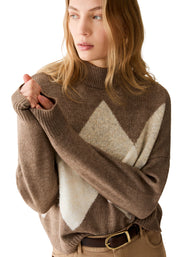 Maglia a collo alto Marrone Pennyblack