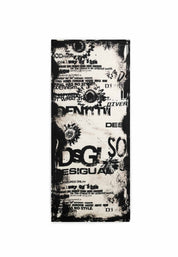 Sciarpe Nero Desigual