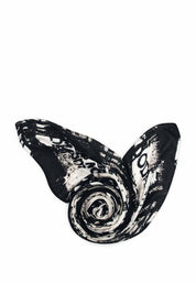 Sciarpe Nero Desigual