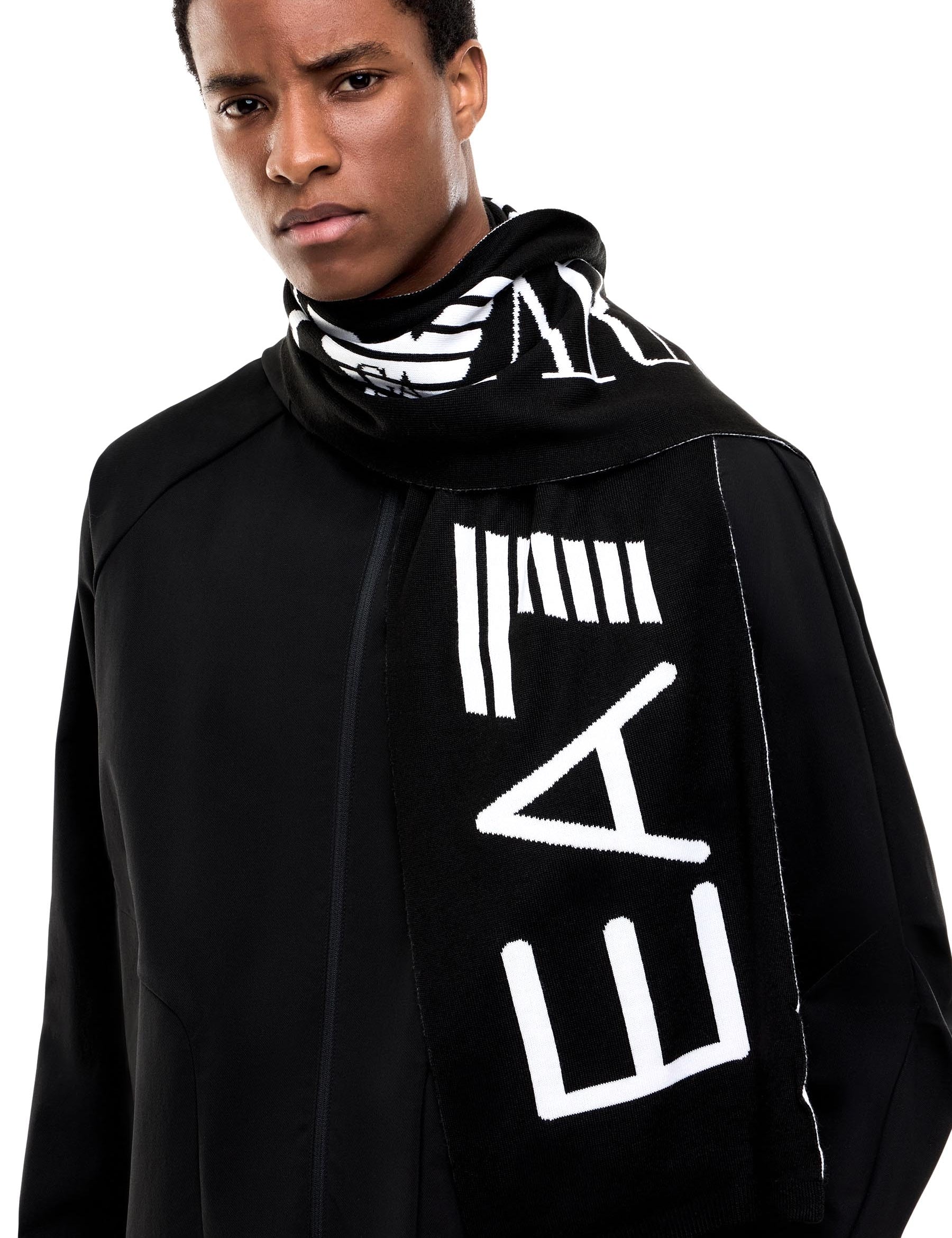 Sciarpe Nero Ea7 Emporio Armani