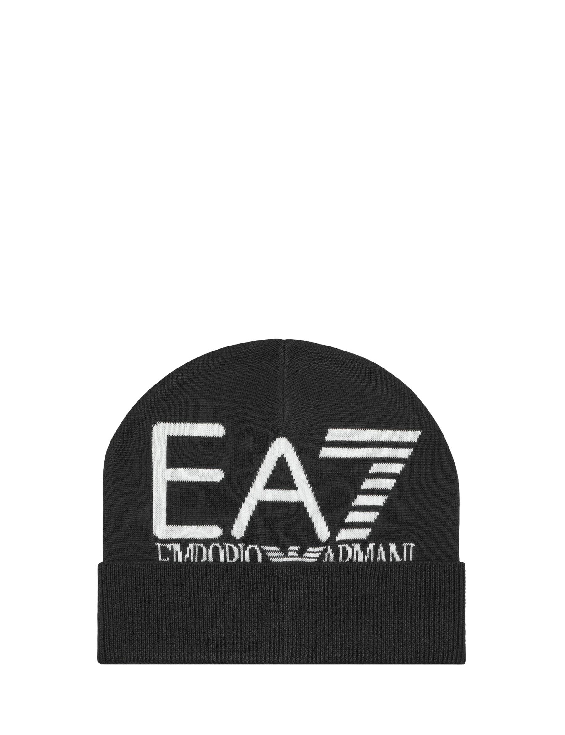 Cappelli Nero Bianco Ea7 Emporio Armani