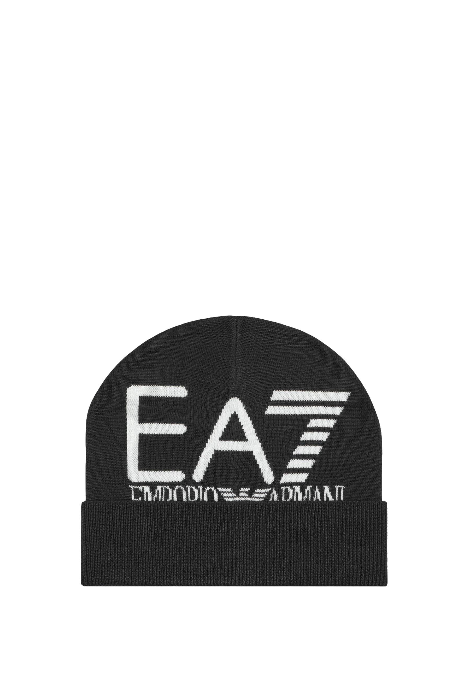 Cappelli Nero Bianco Ea7 Emporio Armani