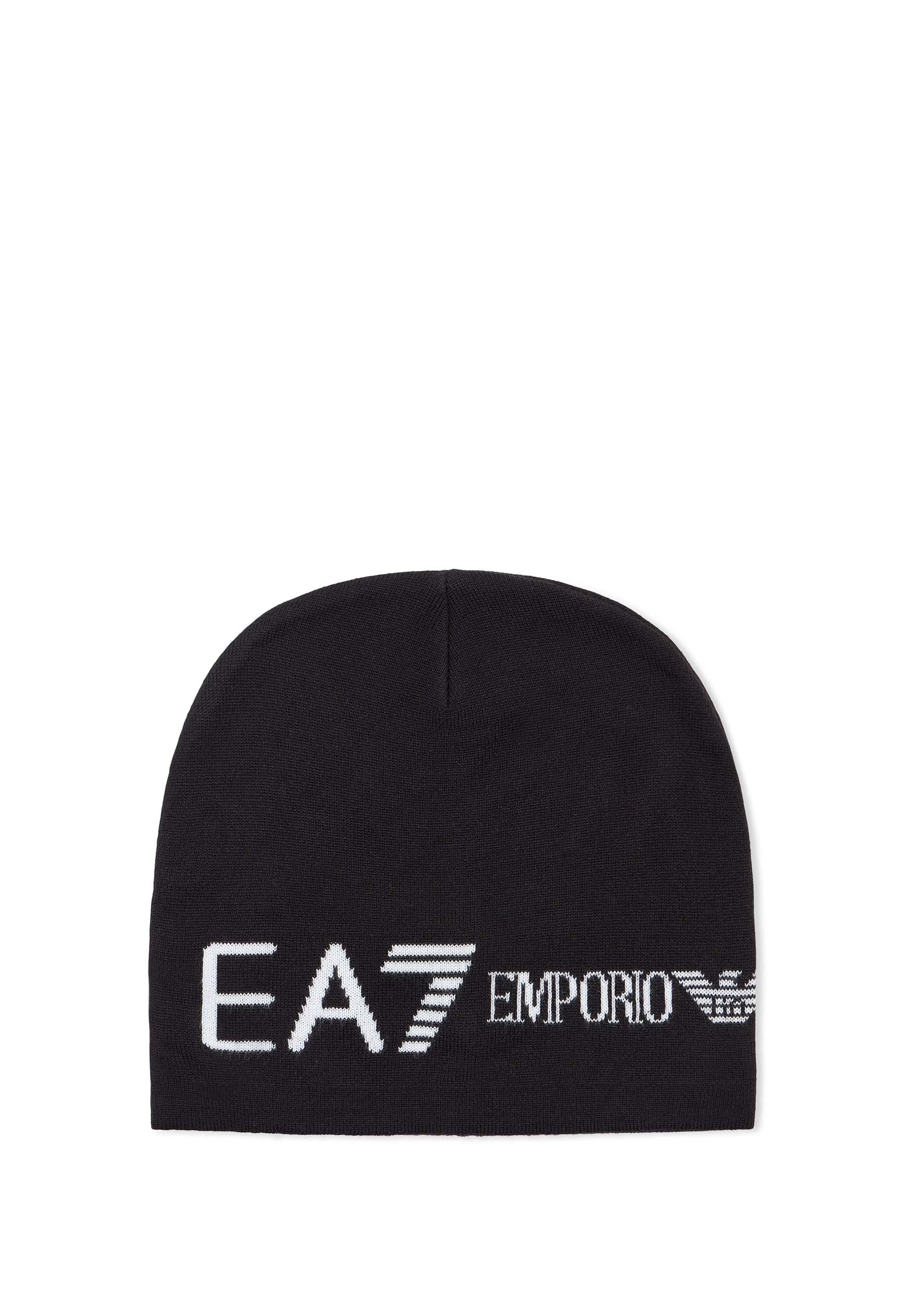 Cappelli Nero Bianco Ea7 Emporio Armani