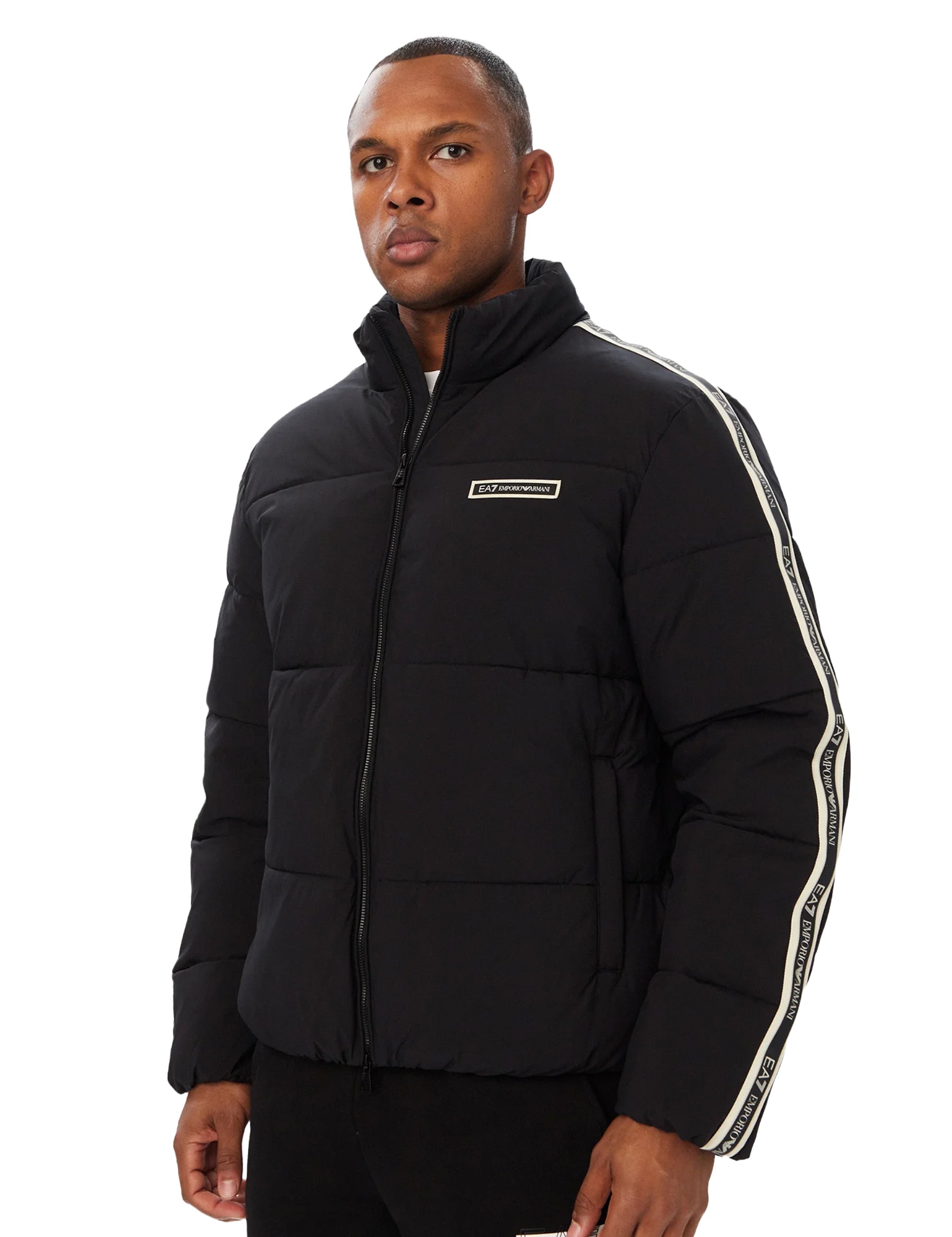 Piumini Nero Ea7 Emporio Armani