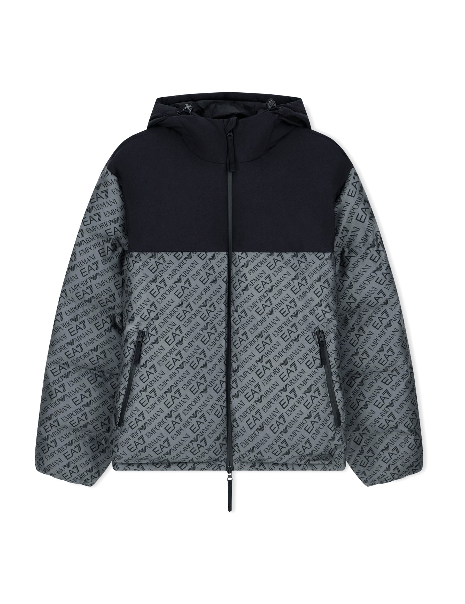 Piumini Grigio Ea7 Emporio Armani