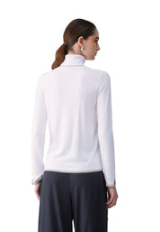 Maglia a collo alto Bianco Liu-jo