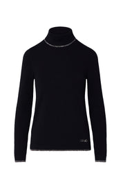 Maglia a collo alto Nero Liu-jo