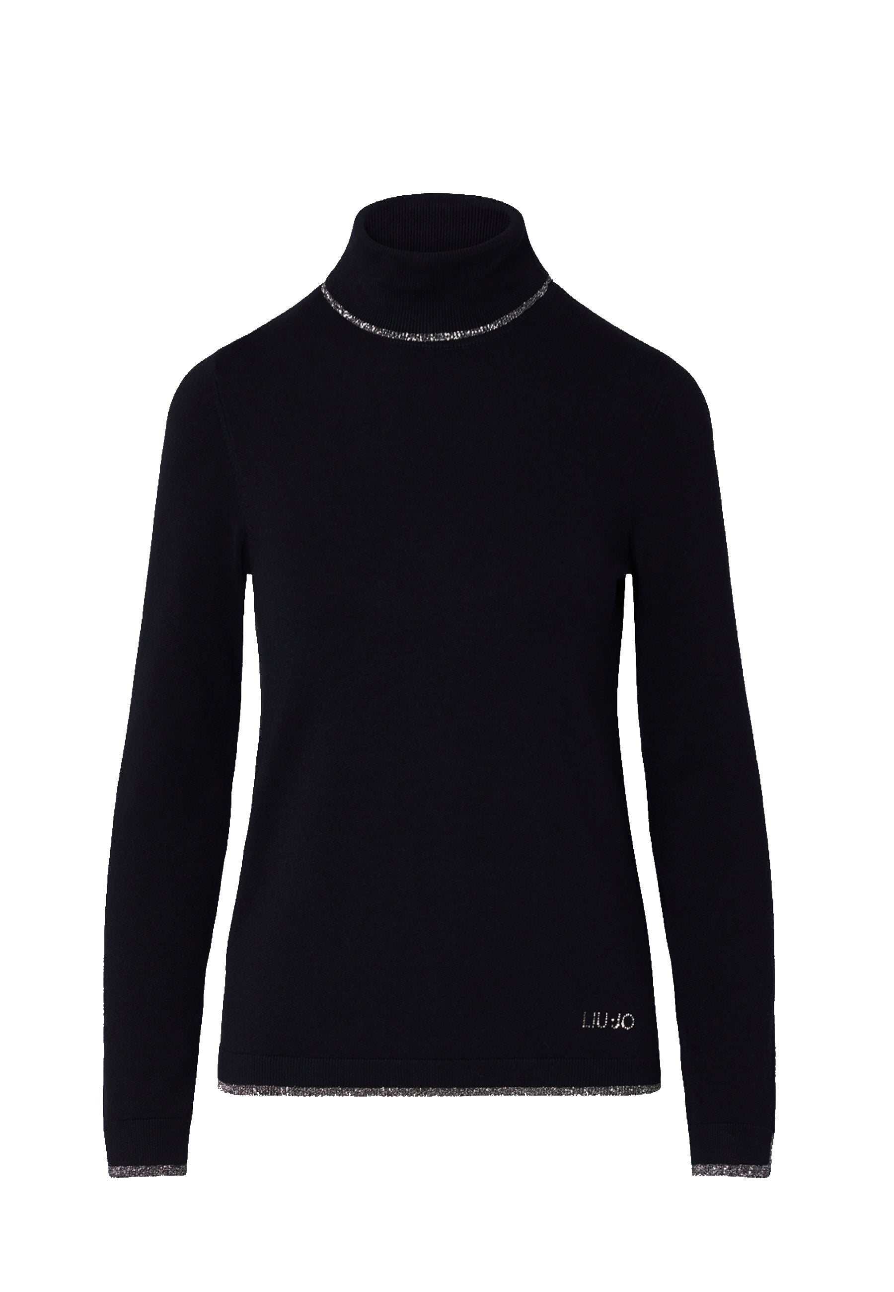 Maglia a collo alto Nero Liu-jo