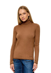 Maglia a collo alto Beige Liu-jo