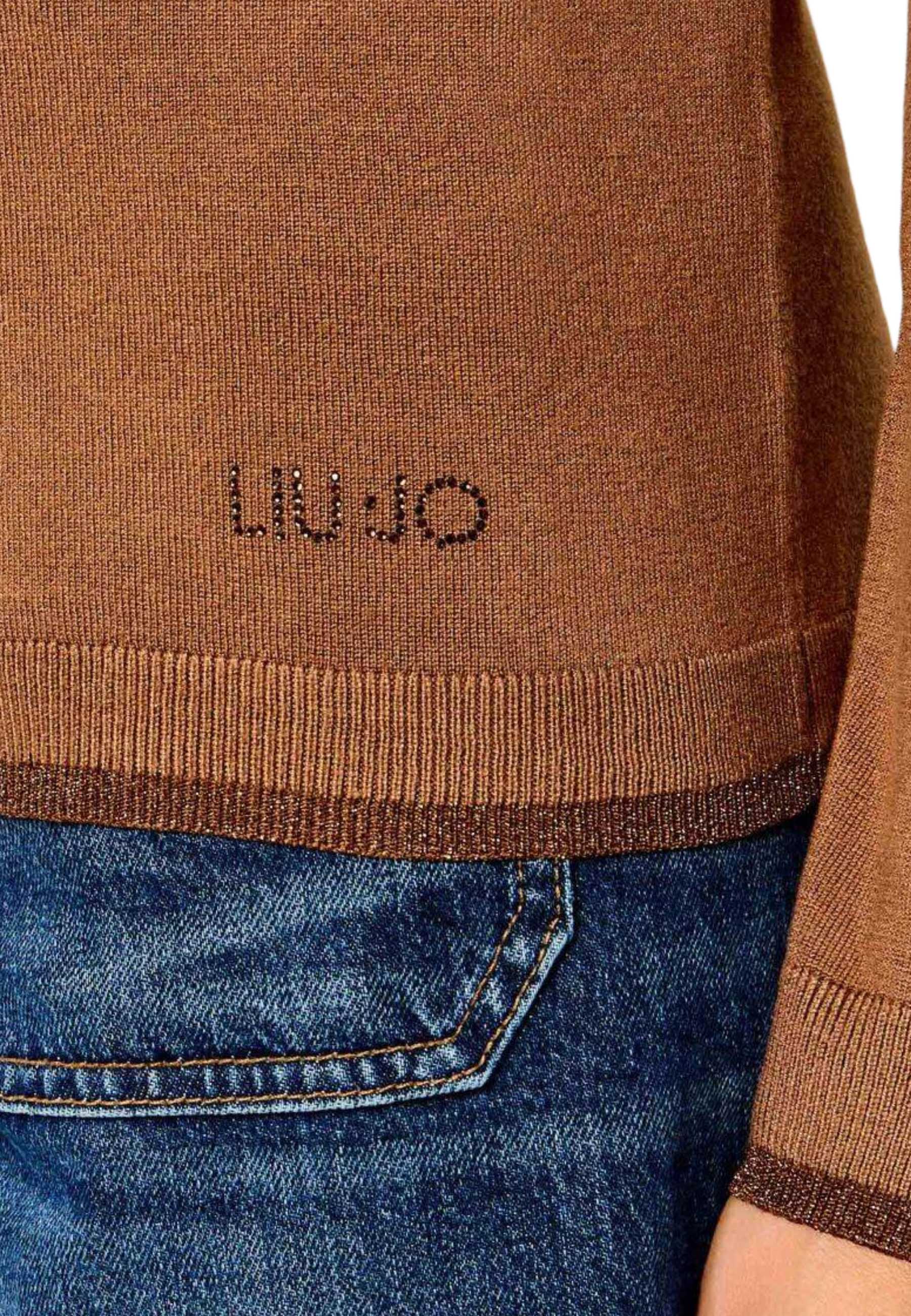 Maglia a collo alto Beige Liu-jo