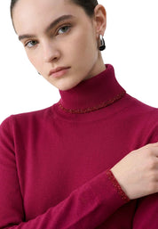 Maglia a collo alto Rosso Liu-jo