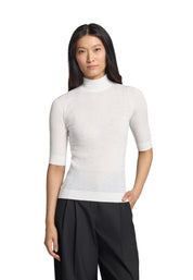 Maglia a collo alto Bianco Liu-jo