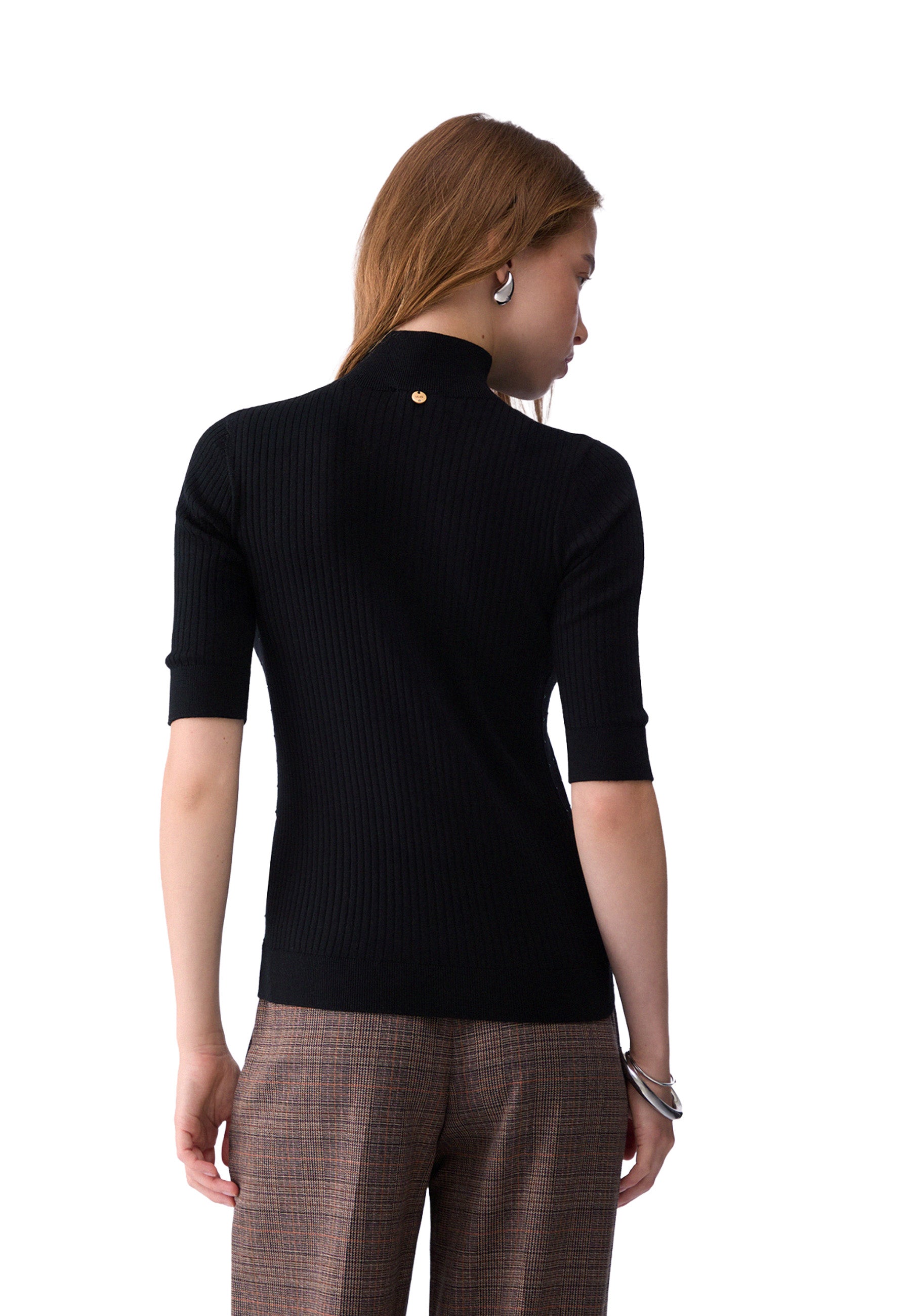 Maglia a collo alto Nero Liu-jo