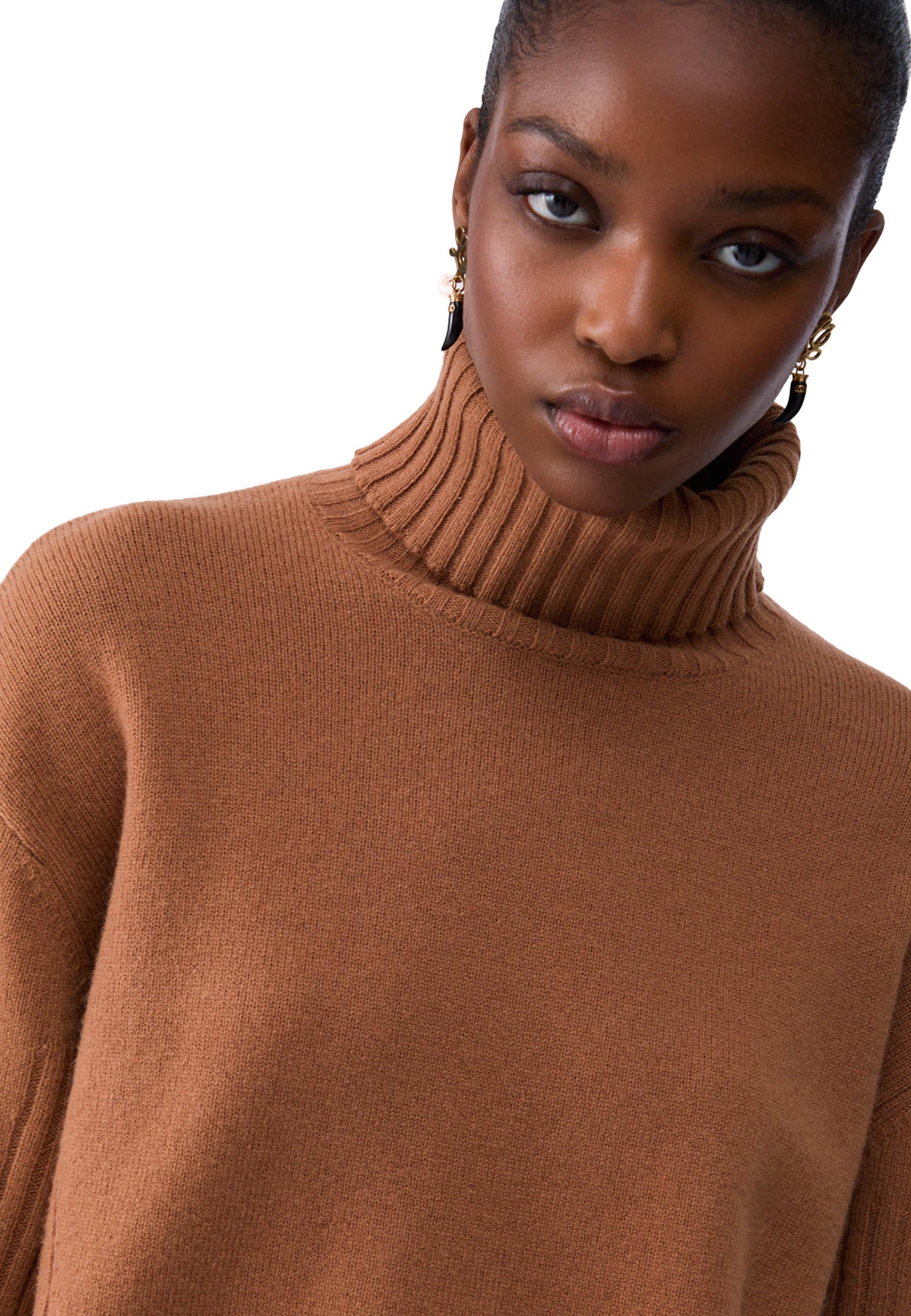 Maglia a collo alto Beige Liu-jo