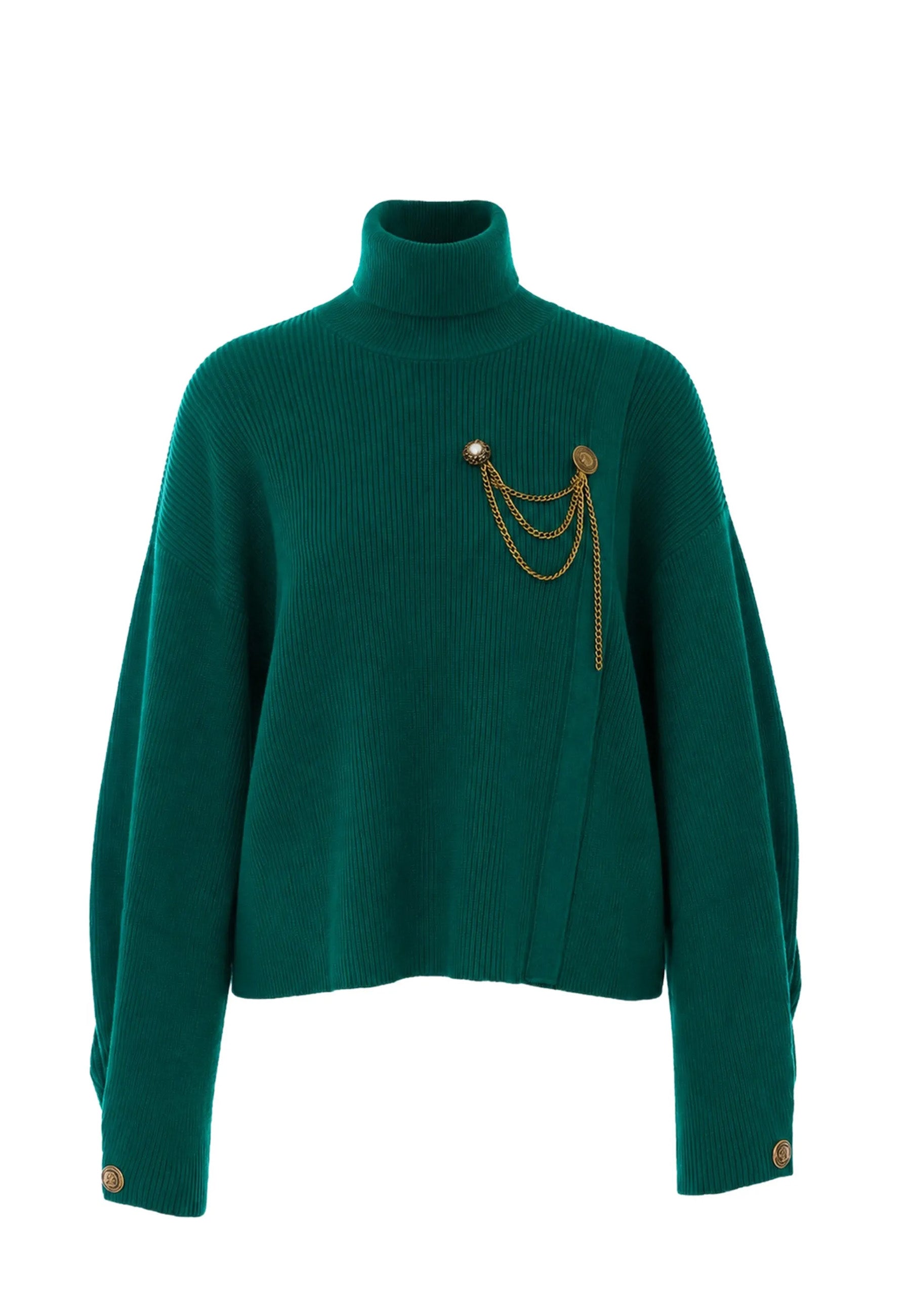 Maglia a collo alto Verde Liu-jo