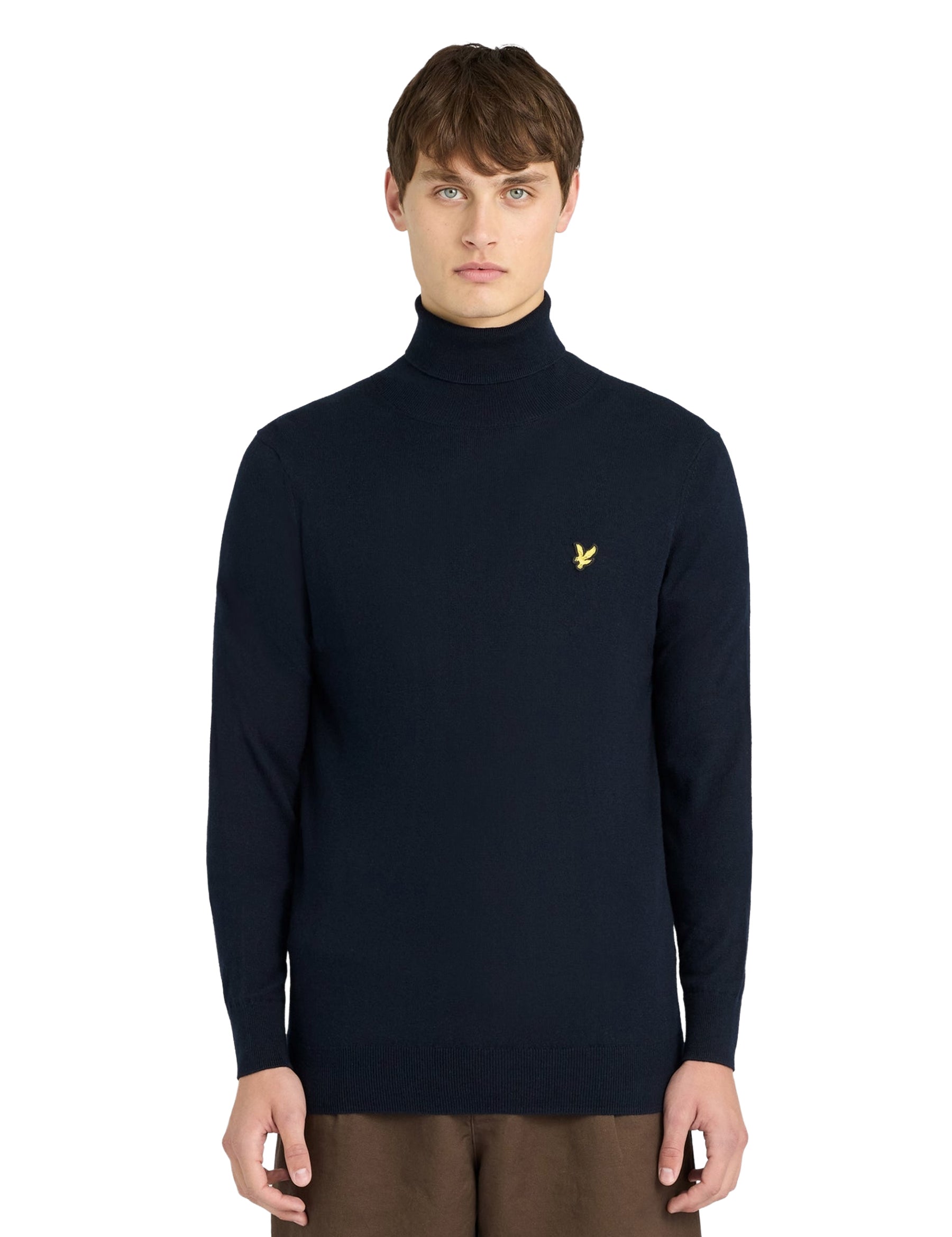 Maglia a collo alto Blu Lyle & Scott