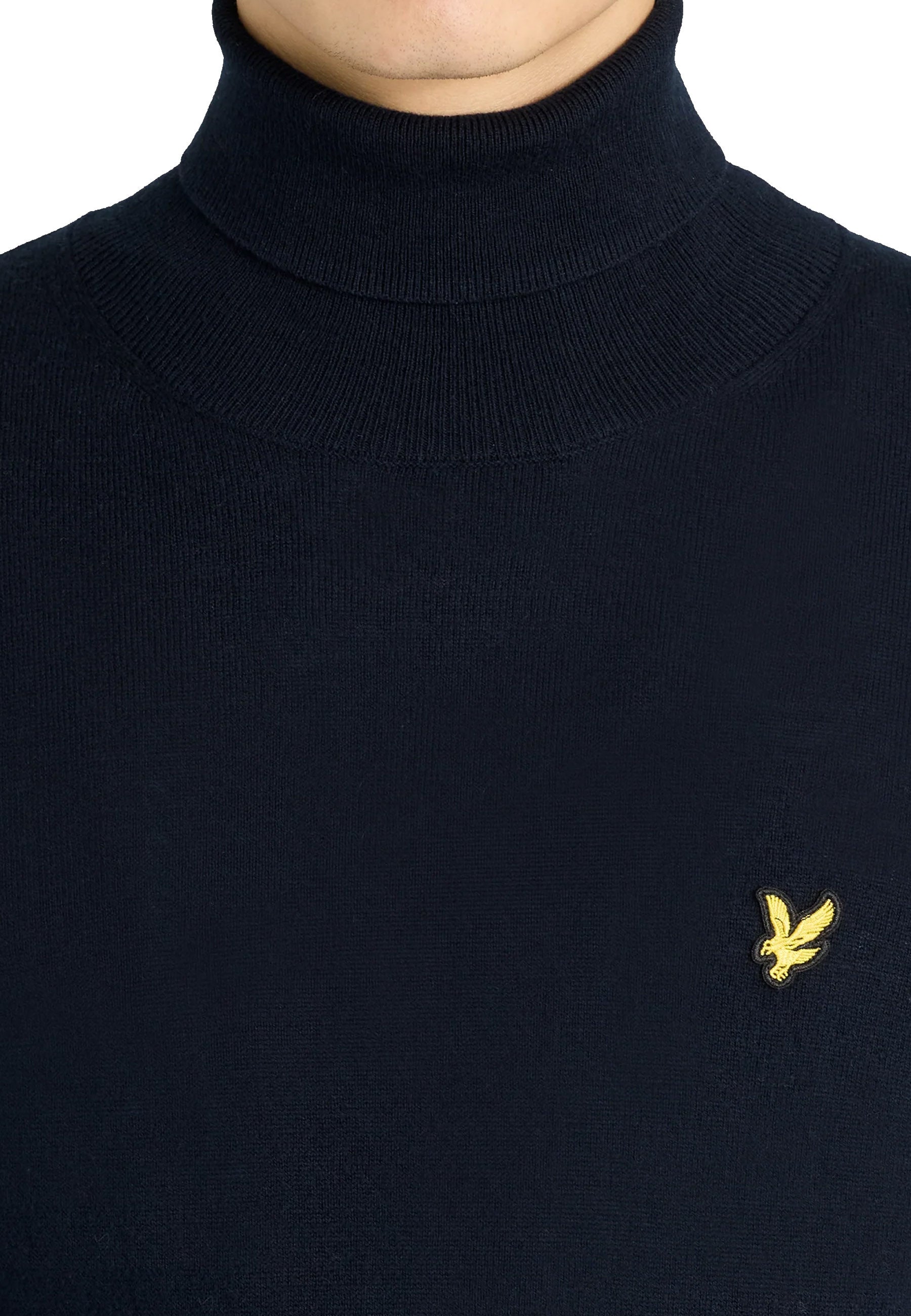 Maglia a collo alto Blu Lyle & Scott