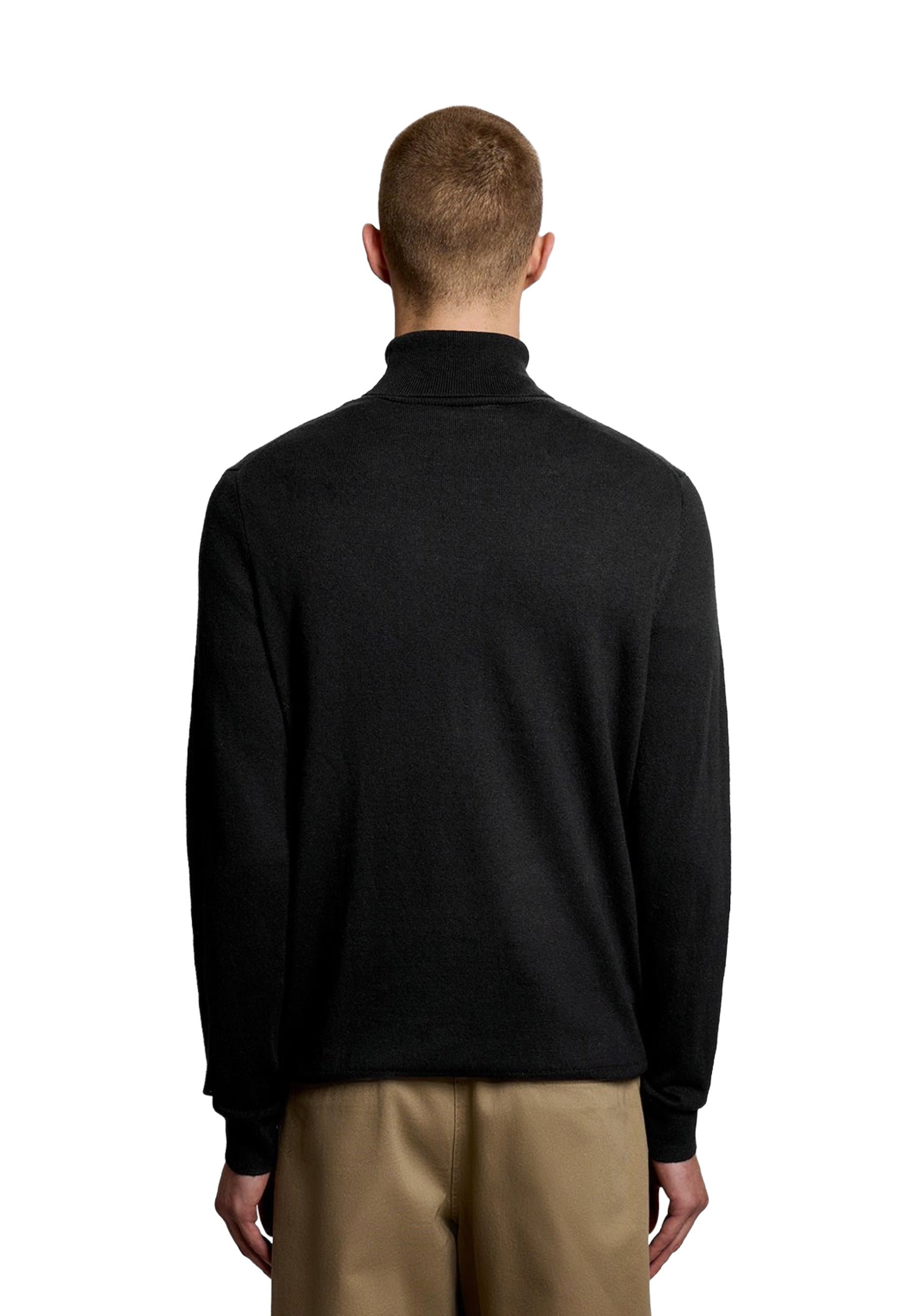 Maglia a collo alto Nero Lyle & Scott