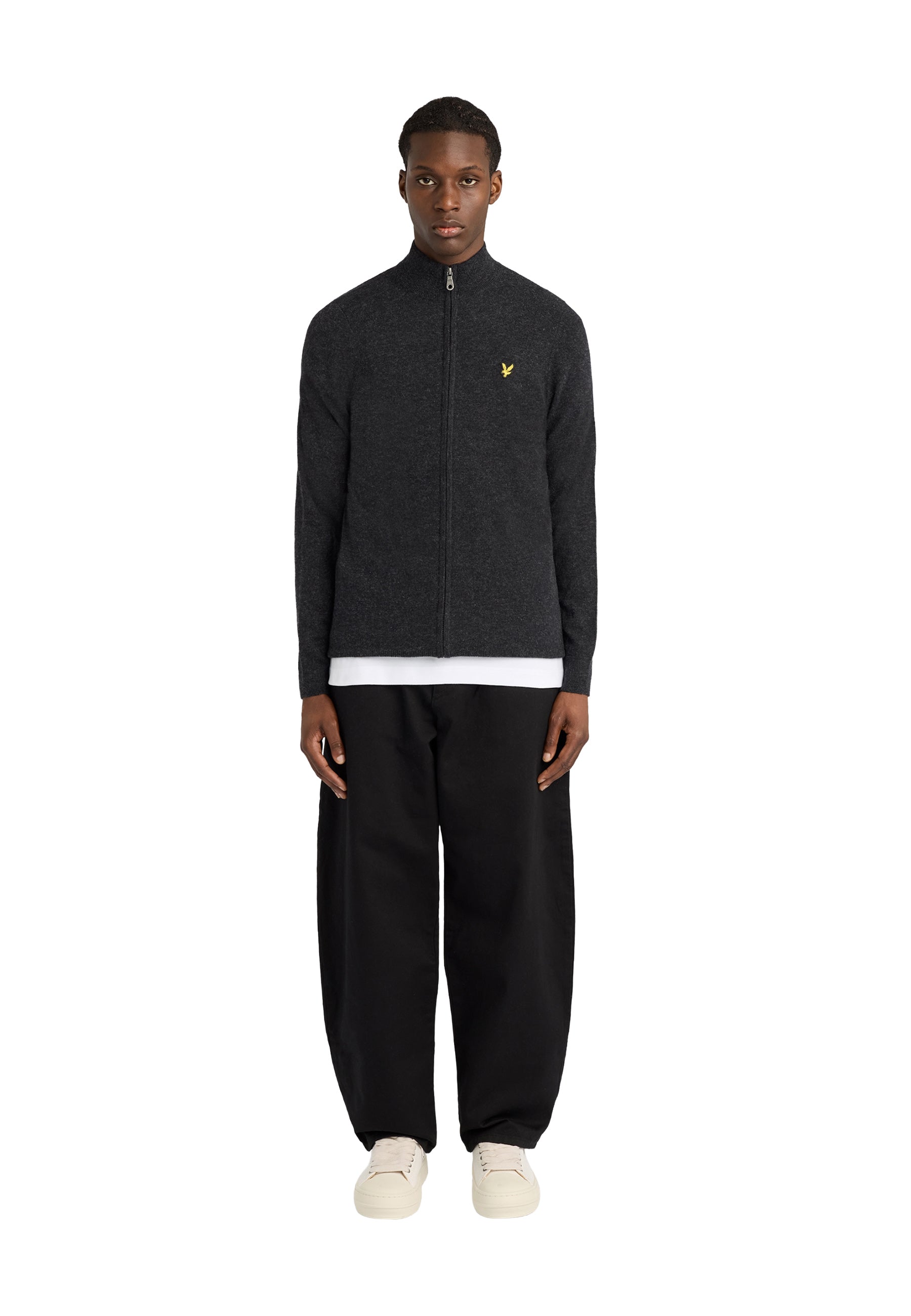 Cardigan Nero Lyle & Scott