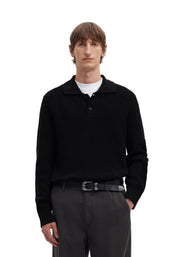 Polo Nero Selected Homme Black