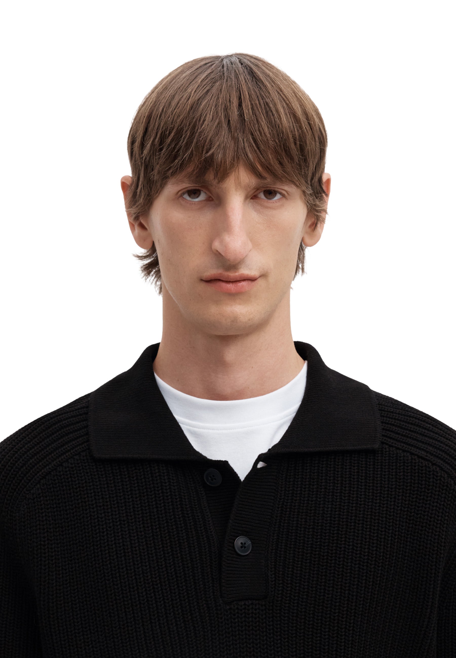 Polo Nero Selected Homme Black
