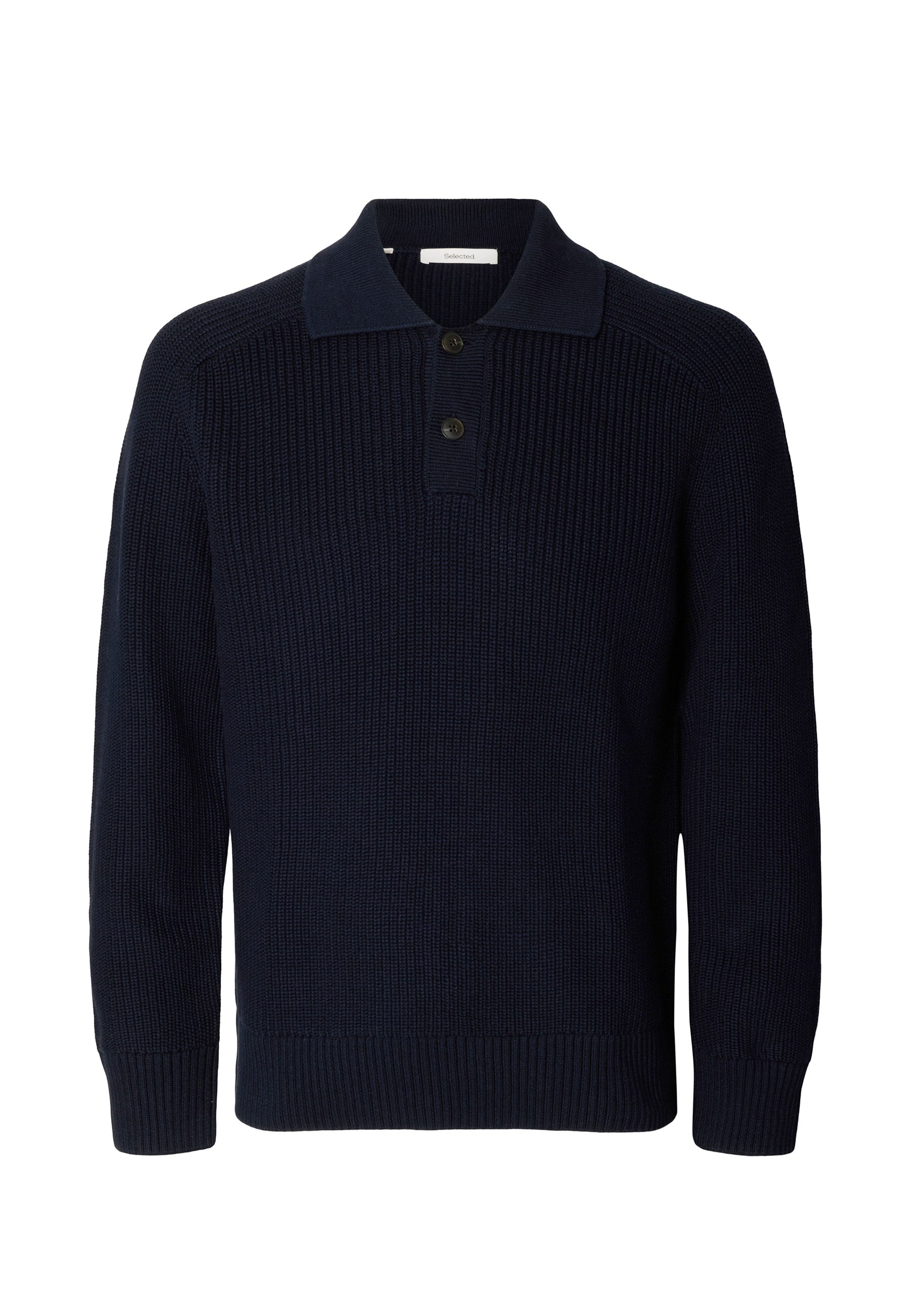 Polo Blu Selected Homme Black